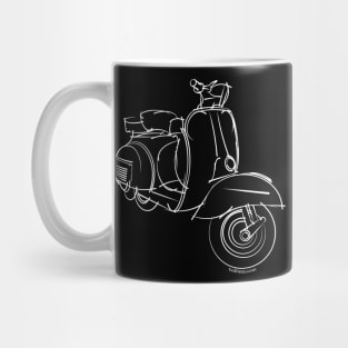 White Scooter Mug